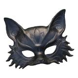 Maxbell Fox Mask Photo Props Accessory Practical Animal Face Mask for Animal Cosplay Black