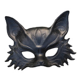 Maxbell Fox Mask Photo Props Accessory Practical Animal Face Mask for Animal Cosplay Black