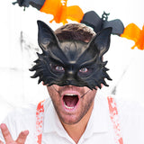 Maxbell Fox Mask Photo Props Accessory Practical Animal Face Mask for Animal Cosplay Black