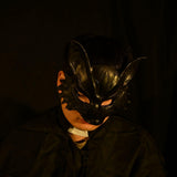 Maxbell Fox Mask Photo Props Accessory Practical Animal Face Mask for Animal Cosplay Black