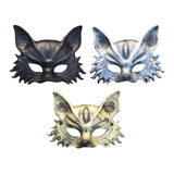 Maxbell Fox Mask Photo Props Accessory Practical Animal Face Mask for Animal Cosplay Black