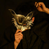 Maxbell Fox Mask Photo Props Accessory Practical Animal Face Mask for Animal Cosplay Silver