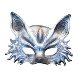 Maxbell Fox Mask Photo Props Accessory Practical Animal Face Mask for Animal Cosplay Silver