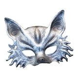 Maxbell Fox Mask Photo Props Accessory Practical Animal Face Mask for Animal Cosplay Silver