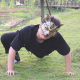 Maxbell Fox Mask Photo Props Accessory Practical Animal Face Mask for Animal Cosplay Gold