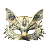 Maxbell Fox Mask Photo Props Accessory Practical Animal Face Mask for Animal Cosplay Gold
