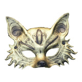 Maxbell Fox Mask Photo Props Accessory Practical Animal Face Mask for Animal Cosplay Gold