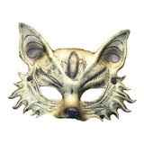 Maxbell Fox Mask Photo Props Accessory Practical Animal Face Mask for Animal Cosplay Gold