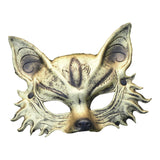 Maxbell Fox Mask Photo Props Accessory Practical Animal Face Mask for Animal Cosplay Gold