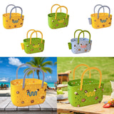 Maxbell Beach Bag Waterproof Multipurpose Stylish Portable Top Handle Pouch Tote Bag Yellow