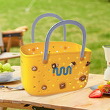 Maxbell Beach Bag Waterproof Multipurpose Stylish Portable Top Handle Pouch Tote Bag Yellow