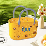 Maxbell Beach Bag Waterproof Multipurpose Stylish Portable Top Handle Pouch Tote Bag Yellow