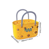 Maxbell Beach Bag Waterproof Multipurpose Stylish Portable Top Handle Pouch Tote Bag Yellow