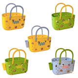 Maxbell Beach Bag Waterproof Multipurpose Stylish Portable Top Handle Pouch Tote Bag Yellow