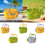 Maxbell Beach Bag Waterproof Multipurpose Stylish Portable Top Handle Pouch Tote Bag Yellow