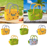 Maxbell Beach Bag Waterproof Multipurpose Stylish Portable Top Handle Pouch Tote Bag Yellow