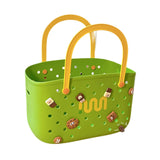 Maxbell Beach Bag Waterproof Multipurpose Stylish Portable Top Handle Pouch Tote Bag Green