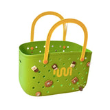 Maxbell Beach Bag Waterproof Multipurpose Stylish Portable Top Handle Pouch Tote Bag Green