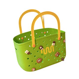 Maxbell Beach Bag Waterproof Multipurpose Stylish Portable Top Handle Pouch Tote Bag Green