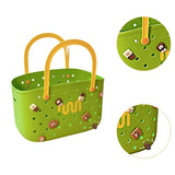 Maxbell Beach Bag Waterproof Multipurpose Stylish Portable Top Handle Pouch Tote Bag Green