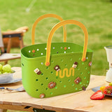 Maxbell Beach Bag Waterproof Multipurpose Stylish Portable Top Handle Pouch Tote Bag Green