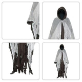 Maxbell Halloween Robe Cloak Horror Witch Cape for Man Women Escape Room Theme Party Coffee