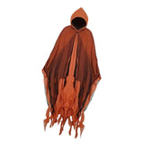 Maxbell Halloween Robe Cloak Horror Witch Cape for Man Women Escape Room Theme Party Orange