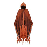 Maxbell Halloween Robe Cloak Horror Witch Cape for Man Women Escape Room Theme Party Orange