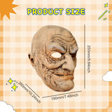 Maxbell Realistic Old Man Mask Funny Halloween Mask for Masquerade Halloween Holiday