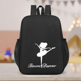 Maxbell Ballet Dance Backpack Portable Gymnastics Ballet Bag for Gym Weekender Girls Black