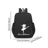 Maxbell Ballet Dance Backpack Portable Gymnastics Ballet Bag for Gym Weekender Girls Black