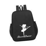 Maxbell Ballet Dance Backpack Portable Gymnastics Ballet Bag for Gym Weekender Girls Black