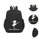 Maxbell Ballet Dance Backpack Portable Gymnastics Ballet Bag for Gym Weekender Girls Black