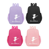 Maxbell Ballet Dance Backpack Portable Gymnastics Ballet Bag for Gym Weekender Girls Black