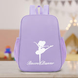 Maxbell Ballet Dance Backpack Portable Gymnastics Ballet Bag for Gym Weekender Girls Purple