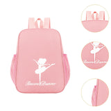 Maxbell Ballet Dance Backpack Portable Gymnastics Ballet Bag for Gym Weekender Girls Light Pink
