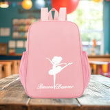 Maxbell Ballet Dance Backpack Portable Gymnastics Ballet Bag for Gym Weekender Girls Light Pink
