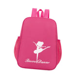 Maxbell Ballet Dance Backpack Portable Gymnastics Ballet Bag for Gym Weekender Girls Dark Pink