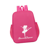 Maxbell Ballet Dance Backpack Portable Gymnastics Ballet Bag for Gym Weekender Girls Dark Pink