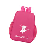 Maxbell Ballet Dance Backpack Portable Gymnastics Ballet Bag for Gym Weekender Girls Dark Pink
