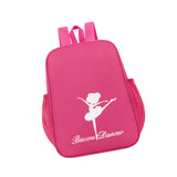 Maxbell Ballet Dance Backpack Portable Gymnastics Ballet Bag for Gym Weekender Girls Dark Pink