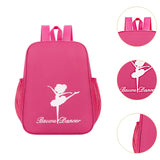 Maxbell Ballet Dance Backpack Portable Gymnastics Ballet Bag for Gym Weekender Girls Dark Pink