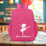 Maxbell Ballet Dance Backpack Portable Gymnastics Ballet Bag for Gym Weekender Girls Dark Pink