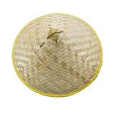 Maxbell Bamboo Hat DIY Wall Decoration Asian Conical Hat for Farming Beach Women Men no Pattern