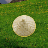 Maxbell Bamboo Hat DIY Wall Decoration Asian Conical Hat for Farming Beach Women Men no Pattern