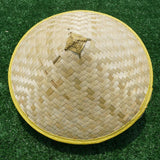 Maxbell Bamboo Hat DIY Wall Decoration Asian Conical Hat for Farming Beach Women Men no Pattern