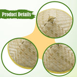 Maxbell Bamboo Hat DIY Wall Decoration Asian Conical Hat for Farming Beach Women Men no Pattern