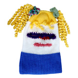 Maxbell Halloween Knitted Hat Prop Knitted Face Cover for New Year Festival Carnival