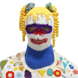 Maxbell Halloween Knitted Hat Prop Knitted Face Cover for New Year Festival Carnival