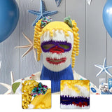 Maxbell Halloween Knitted Hat Prop Knitted Face Cover for New Year Festival Carnival